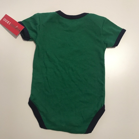 Izod Onesie. NOS with tags.Green with black trim - Picture 2 of 7